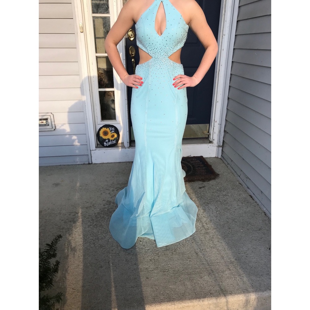 Light Blue Jovani Prom Dress